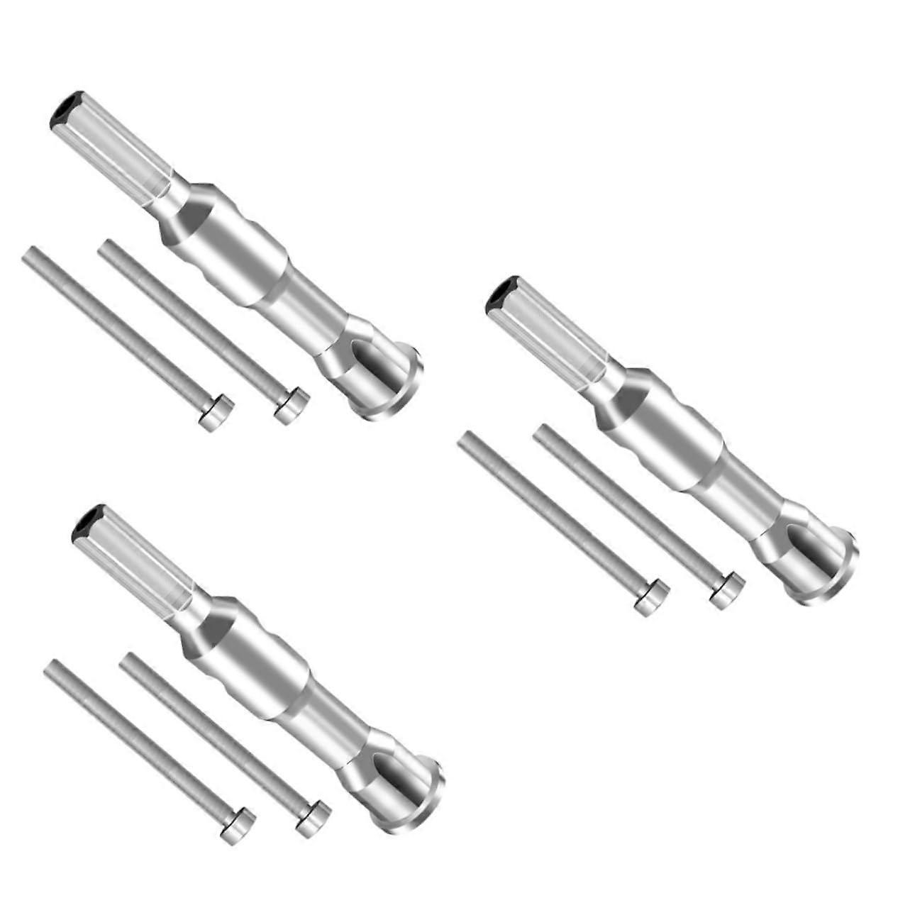 3 Sets Paralleliser Terminal Connectors Tools for Twisting Wires, Wire Stripper, 10.5x2cm, Silver, 3 Pieces
