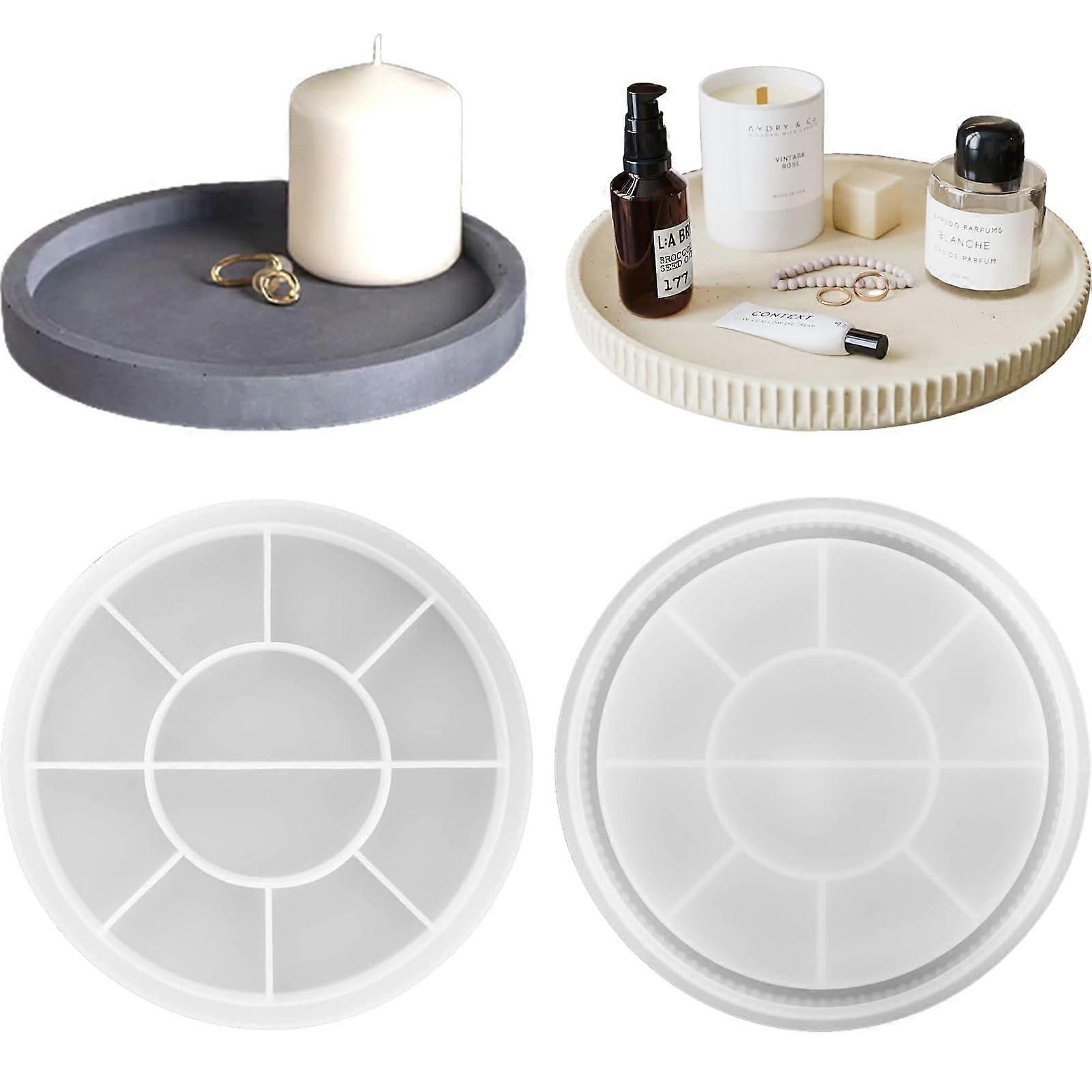 Pack of 2 DIY Silicone Molds Tray with Grooves for DIY Fruit