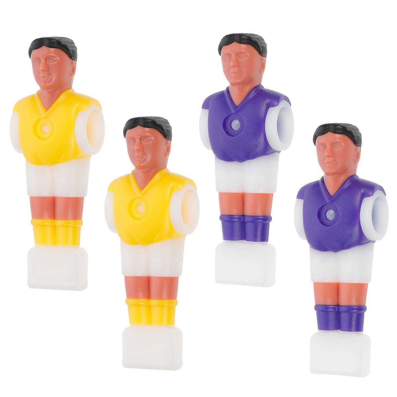 Soccer Table Accessory Table Football Player Tournament Style 3.7 x 11 x 2.6 Cm 4Set