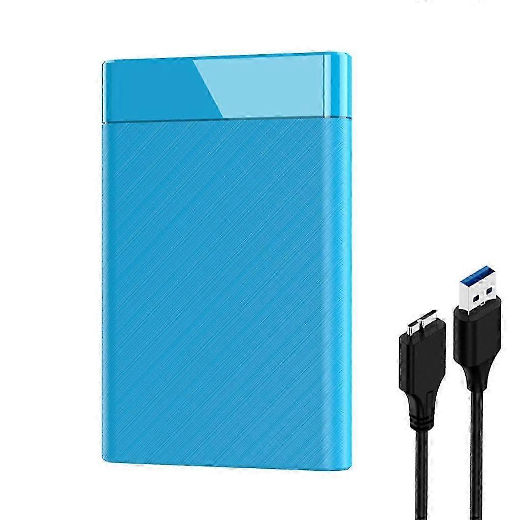 2.5 polegadas USB 3.0 SSD Gabinete de disco rígido para laptop - azul