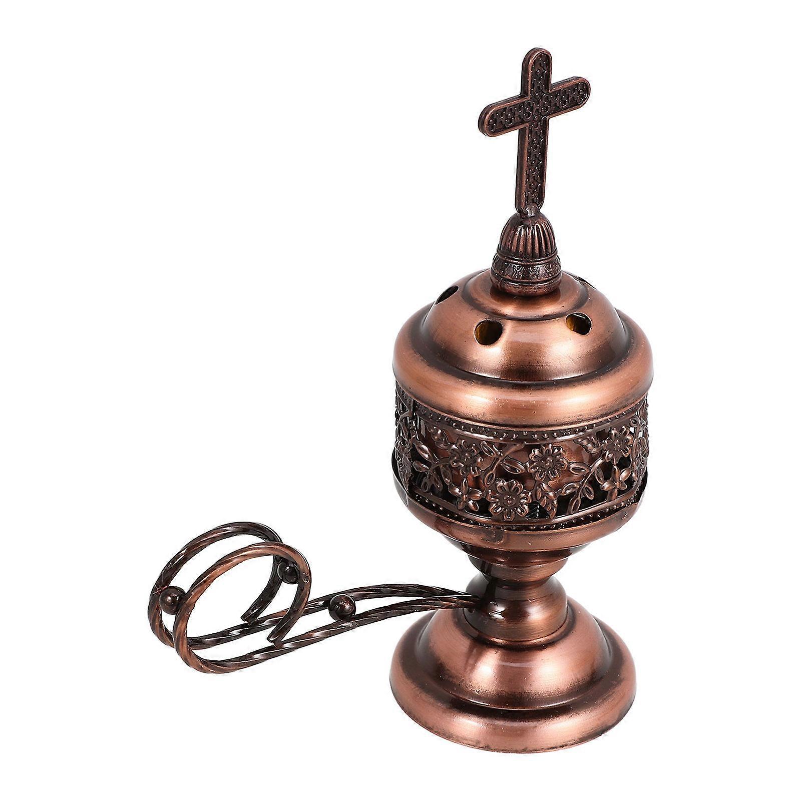 Metal Aromatherapy Holder Desktop Incense Burner For Home Use Vintage Style 1Set