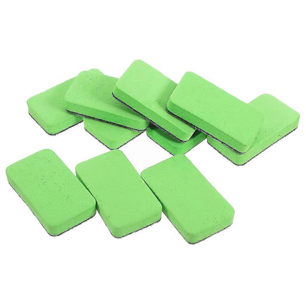 50pcs Mini Green Felt Whiteboard Erasers, Wet Erase Chalkboard Cleaners for Classroom & Office Use, Compact & Portable for Teachers