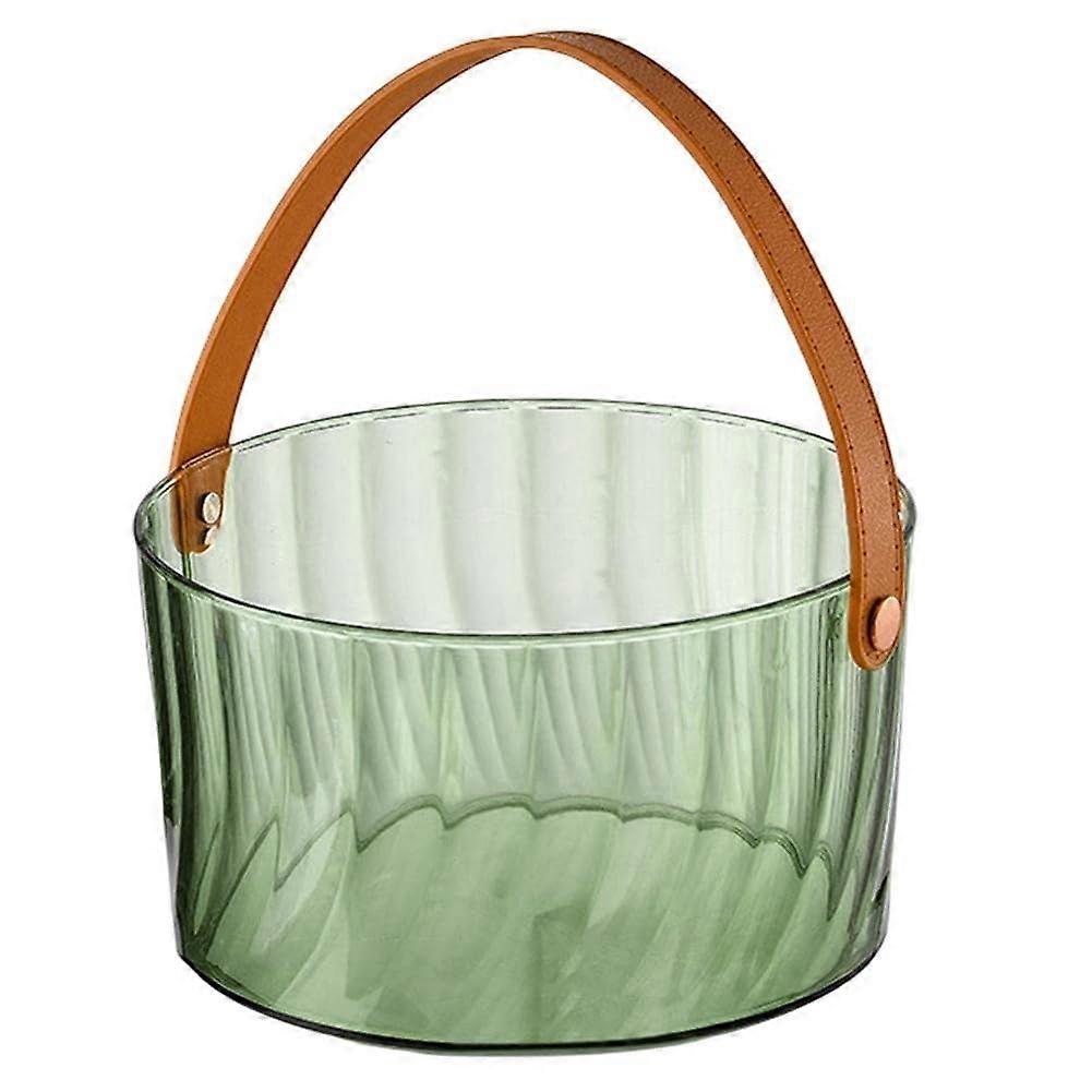 Ice Bucket Portable Carry Handle, Drinks Cooling Tray, Multipurpose Cooler, Fruit Ice Container