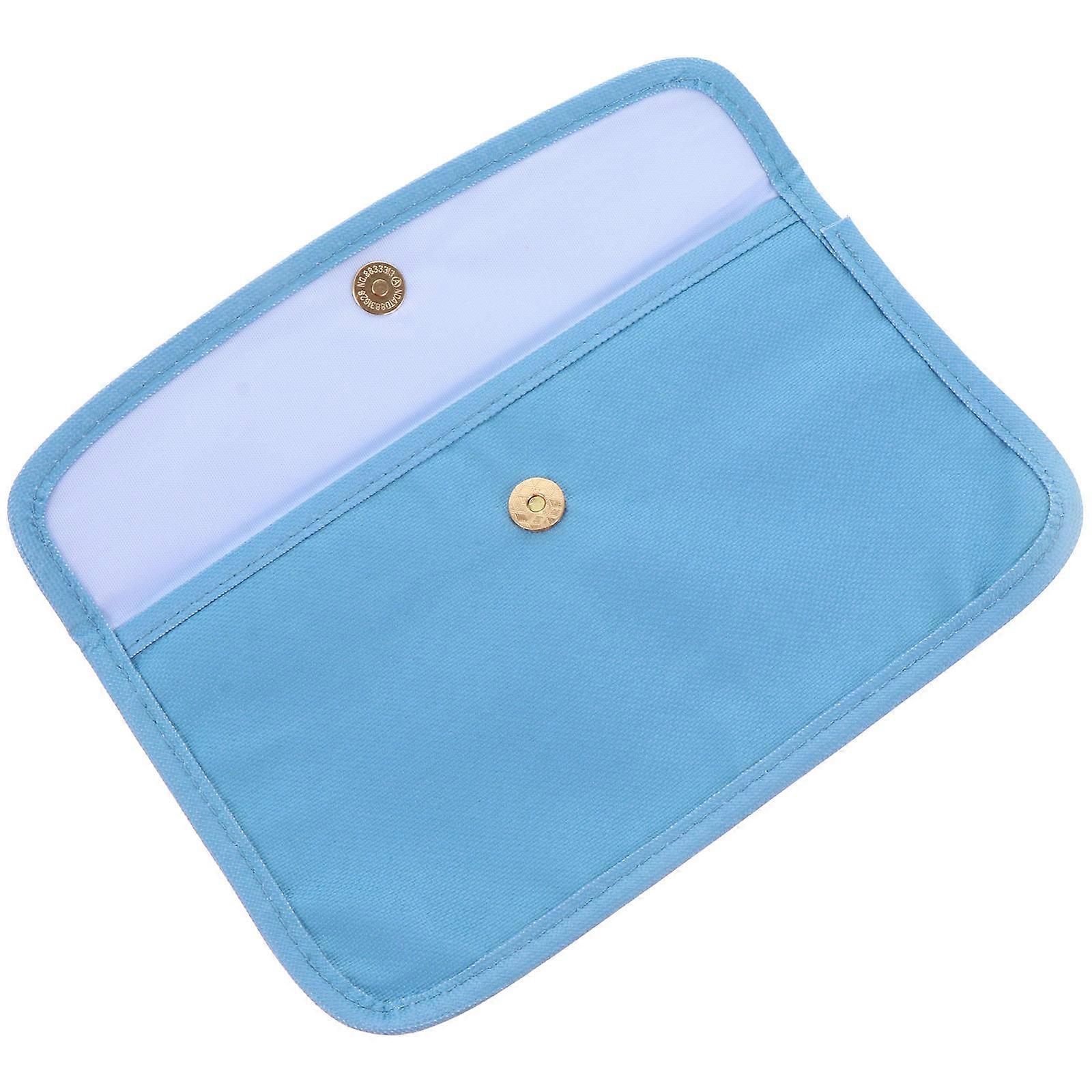 マスク収納ケーストラベルメイクポーチフレンズブルー23X13cmポータブル1パック