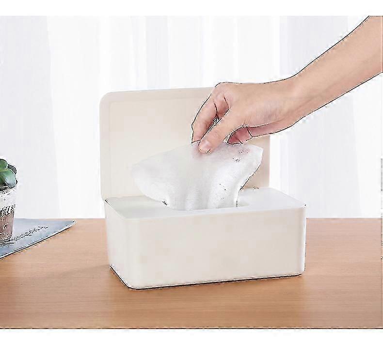 Compact Wet Wipes Dispenser Box with Lid for Hygiene Storage