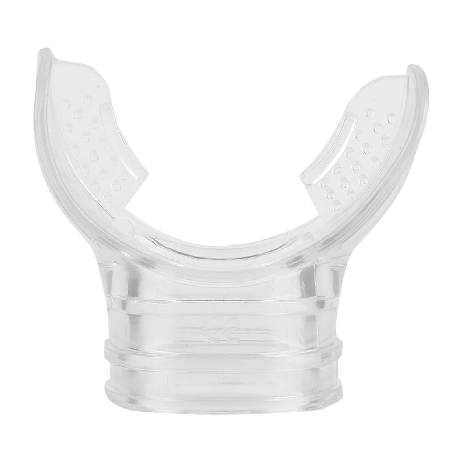Professional Transparent PVC Diving Mouthpiece, Size 5 x 5.5 x 3.5 cm, Compatible with Divers and Snorkelers