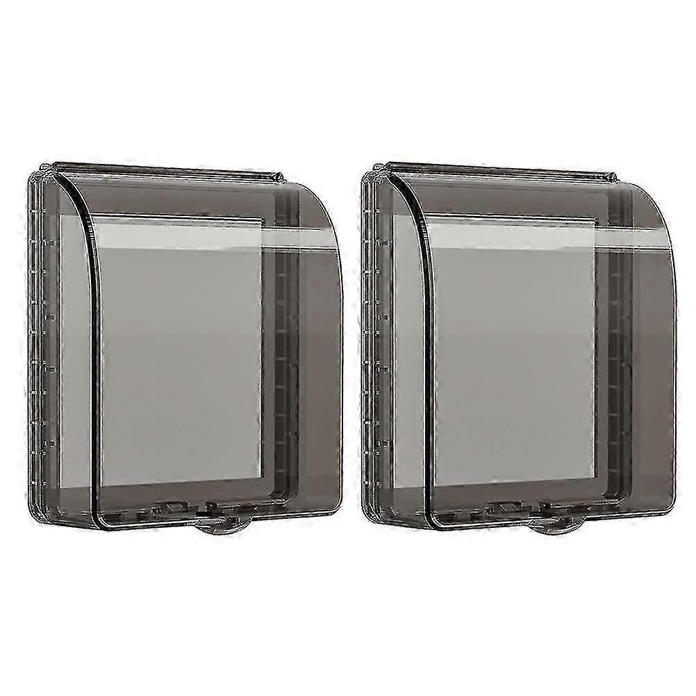 2 Pcs Electrical Outlet Switch Covers Safety Socket Guard for Bathroom