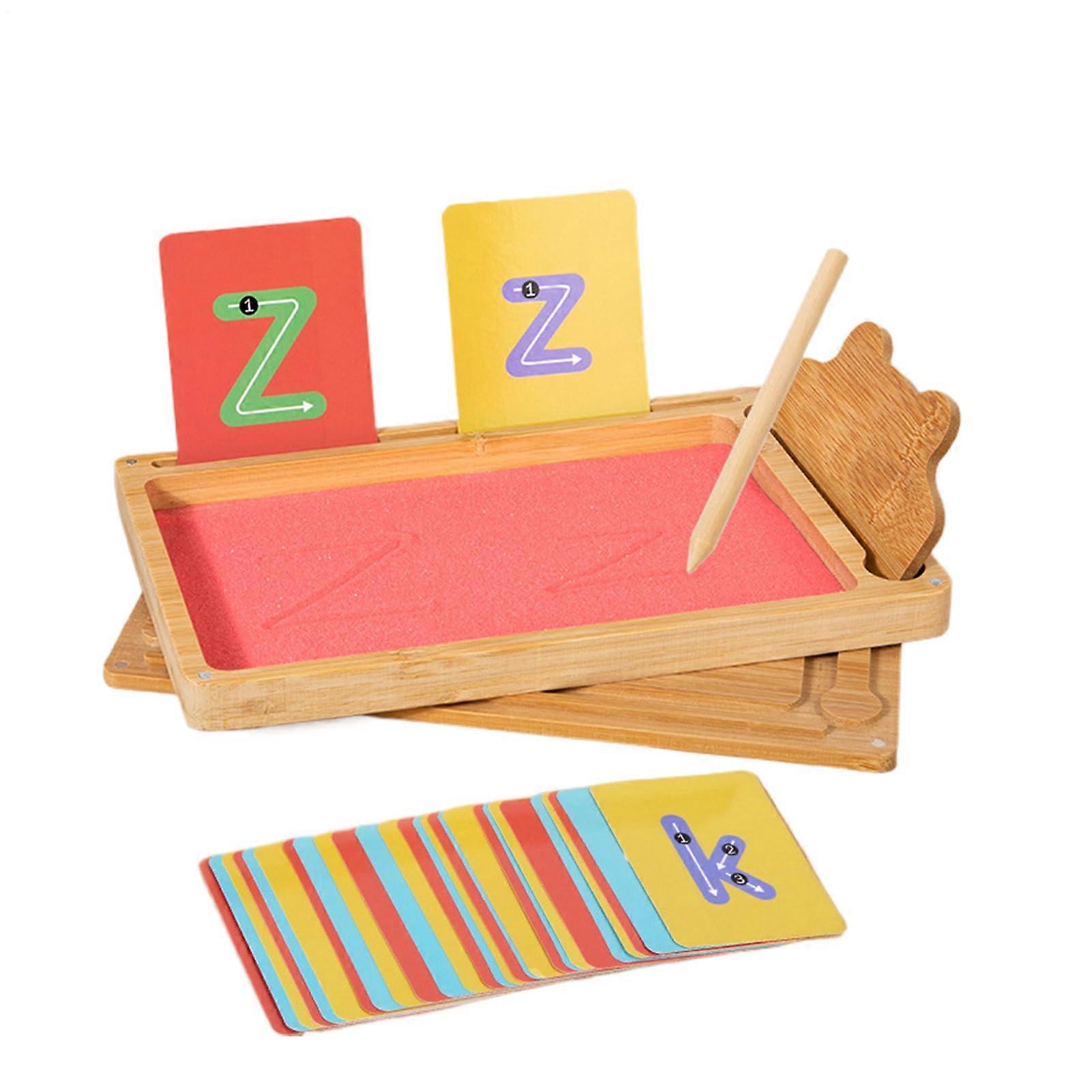 Letter Formation Sand Tray, Sensory Spelling Game, Fine Motor Skills Toy