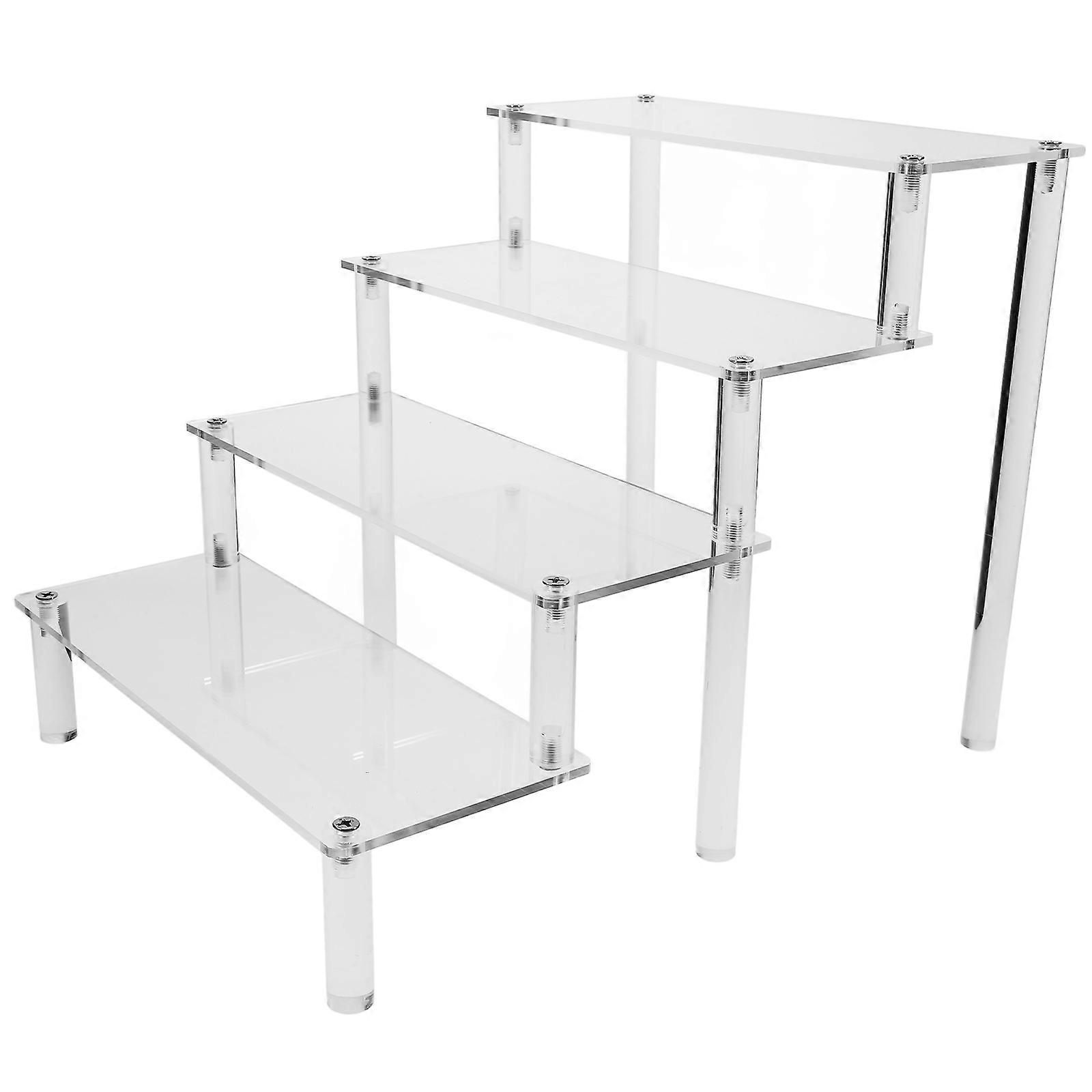 Acrylic Display Risers Steps For Home Use And Tabletop Display 26.00X20.00X20.00CM 1Pack