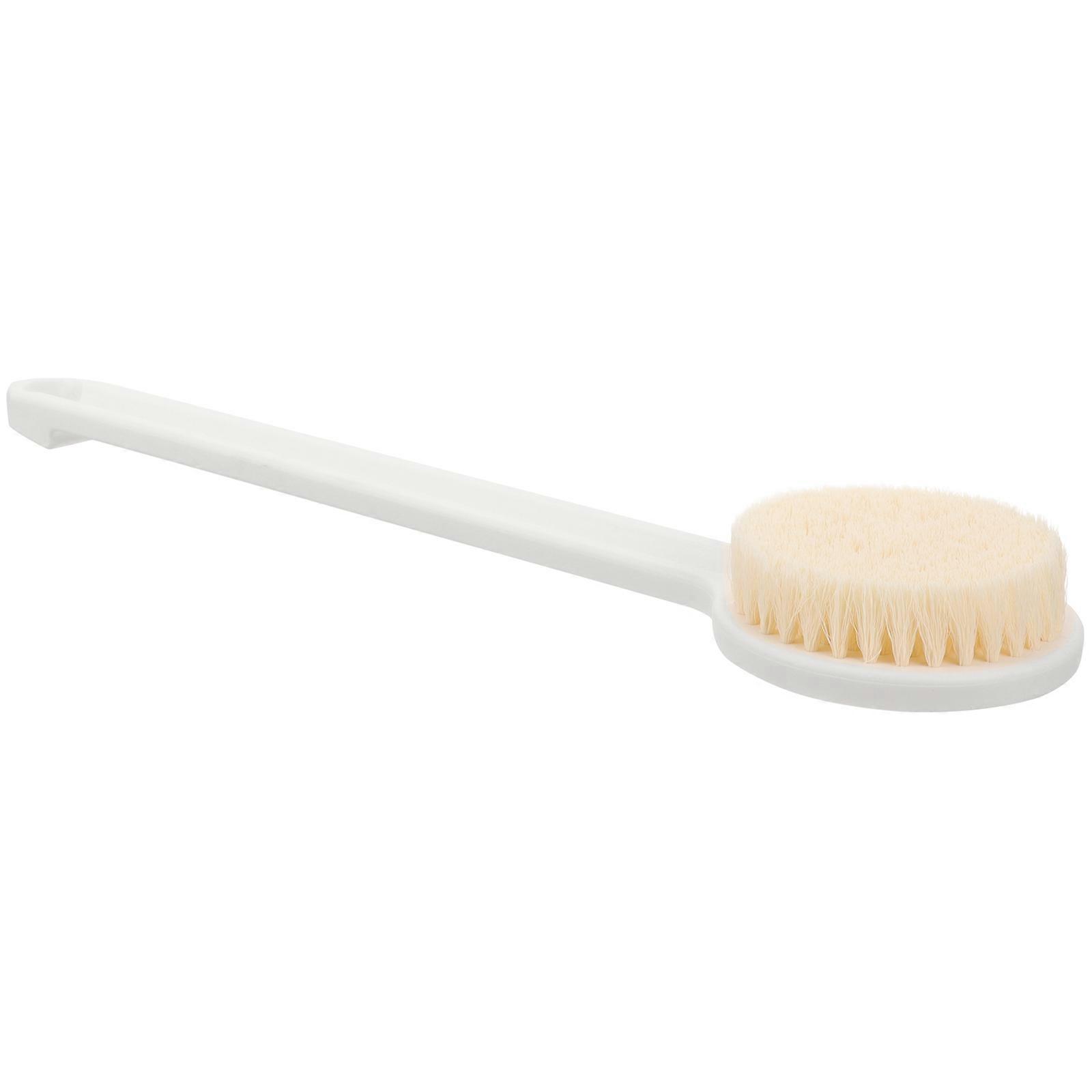 Bath Brush Back Scrubber with Handle Softening Design, Hanging String for Daily Exfoliating Care