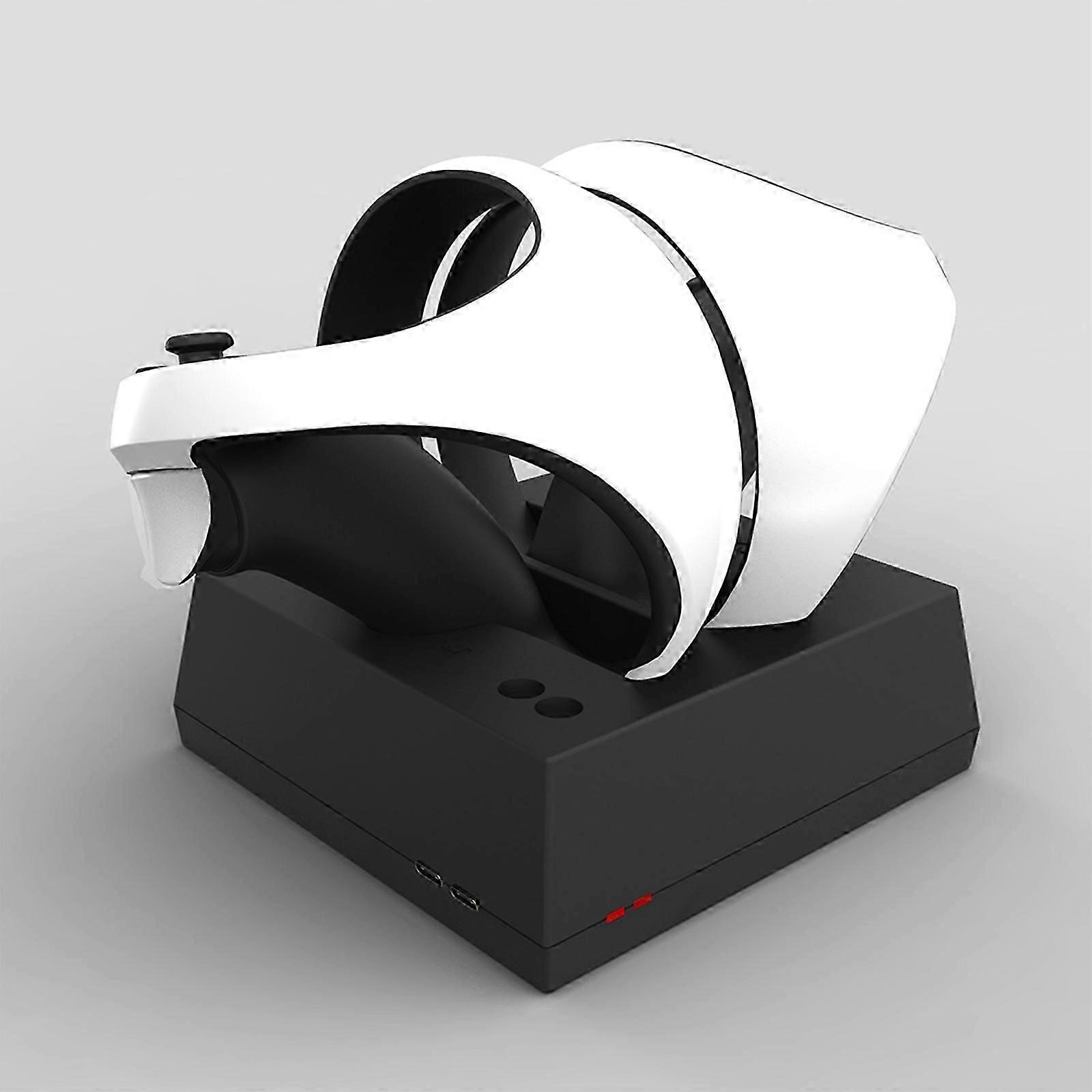 Charging Station for PS VR2 Sense Controllers, PS VR2 Charging Dock with Type-C Charging Port, Magnetic High Speed Dual Charger Dock PS VR2 Accessorie