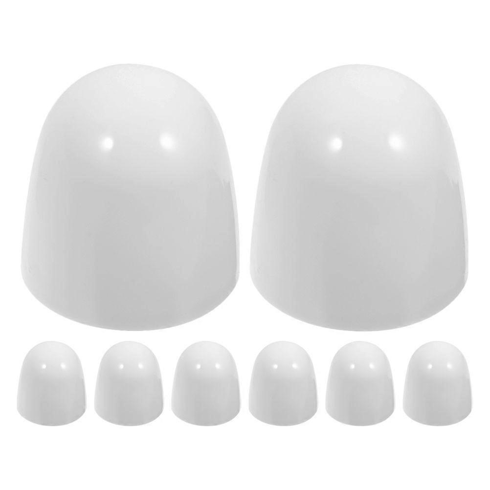 8pcs Decorative Toilet Bolt Caps Durable Plastic Nut Covers Stylish Bathroom Accessories for Toilet Hardware Enhancing Decor and Fade Protection