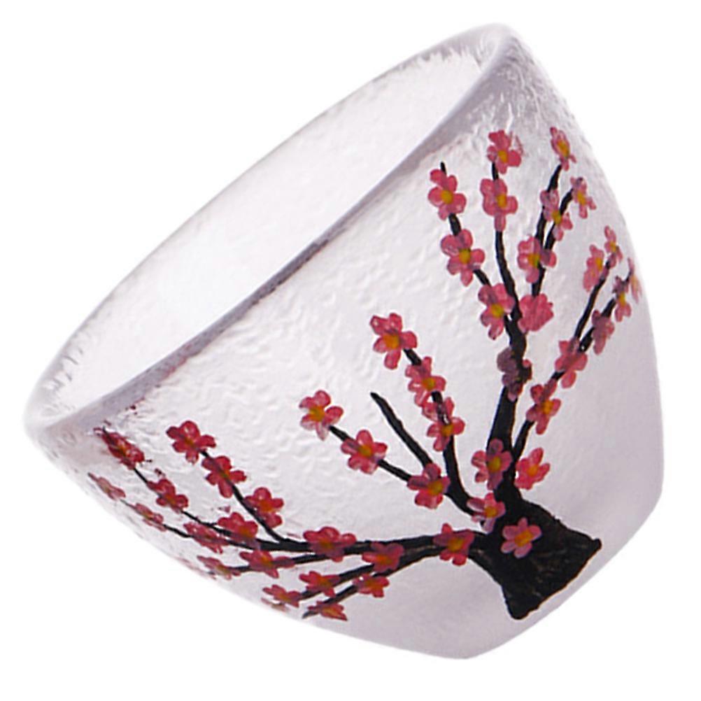 Japanese Style Hand-Painted Glassware Multicolor Special Drinking Occasion 6x6x4.2cm 1Pack
