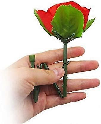 5pcs Foldable Silk Roses for Magic Tricks, Close-Up Street Performance, Mentalism Gimmick Props