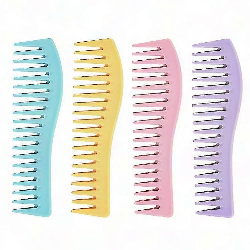 Professional Hair Combs Set - 4Pcs Styling Plastic Tools
