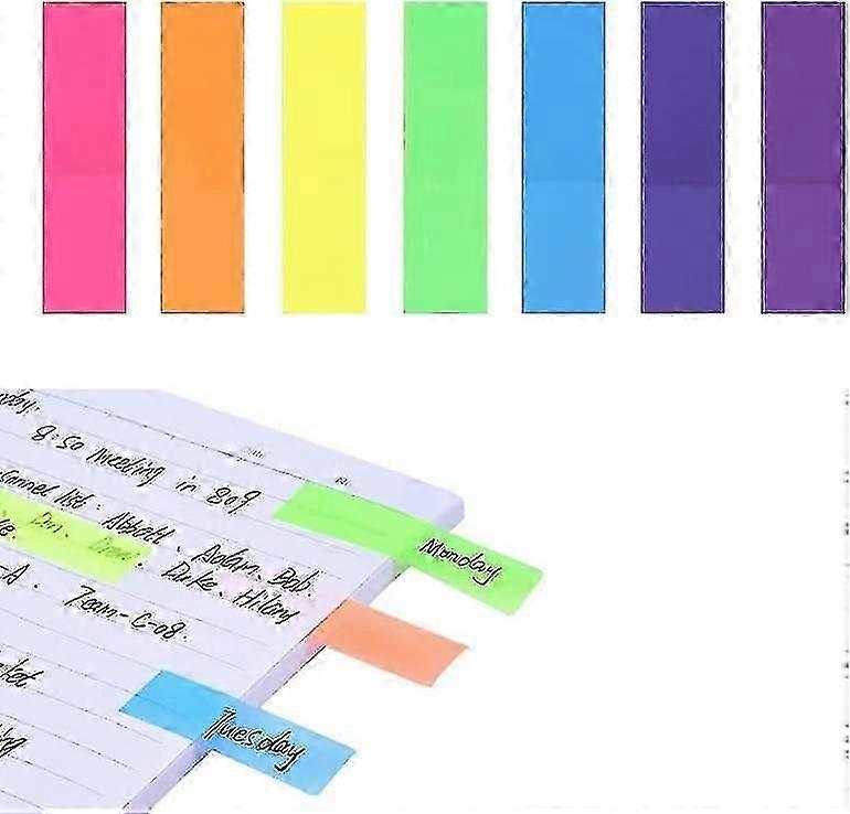 140pcs Sticky Notes 12 X 45mm,coloured Index Tabs For School Office Stationery Label Page Mark