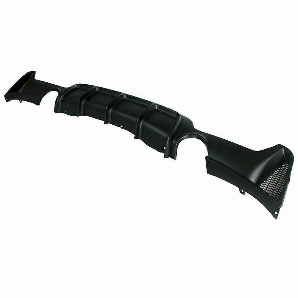 Matte  Rear Diffuser Lip Dual Exhaust Tip Fits 2014-20 Bmw F32 F33 4 Series