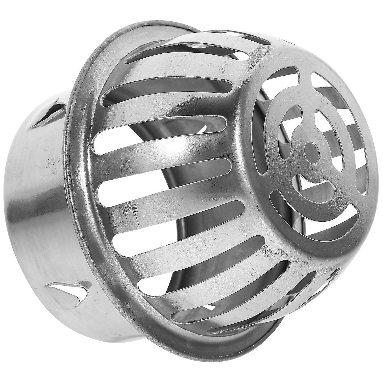 Stainless Steel Floor Drain Cover with Removable Filter for Durable Outdoor Drainage – Ideal for Balconies and Yards
