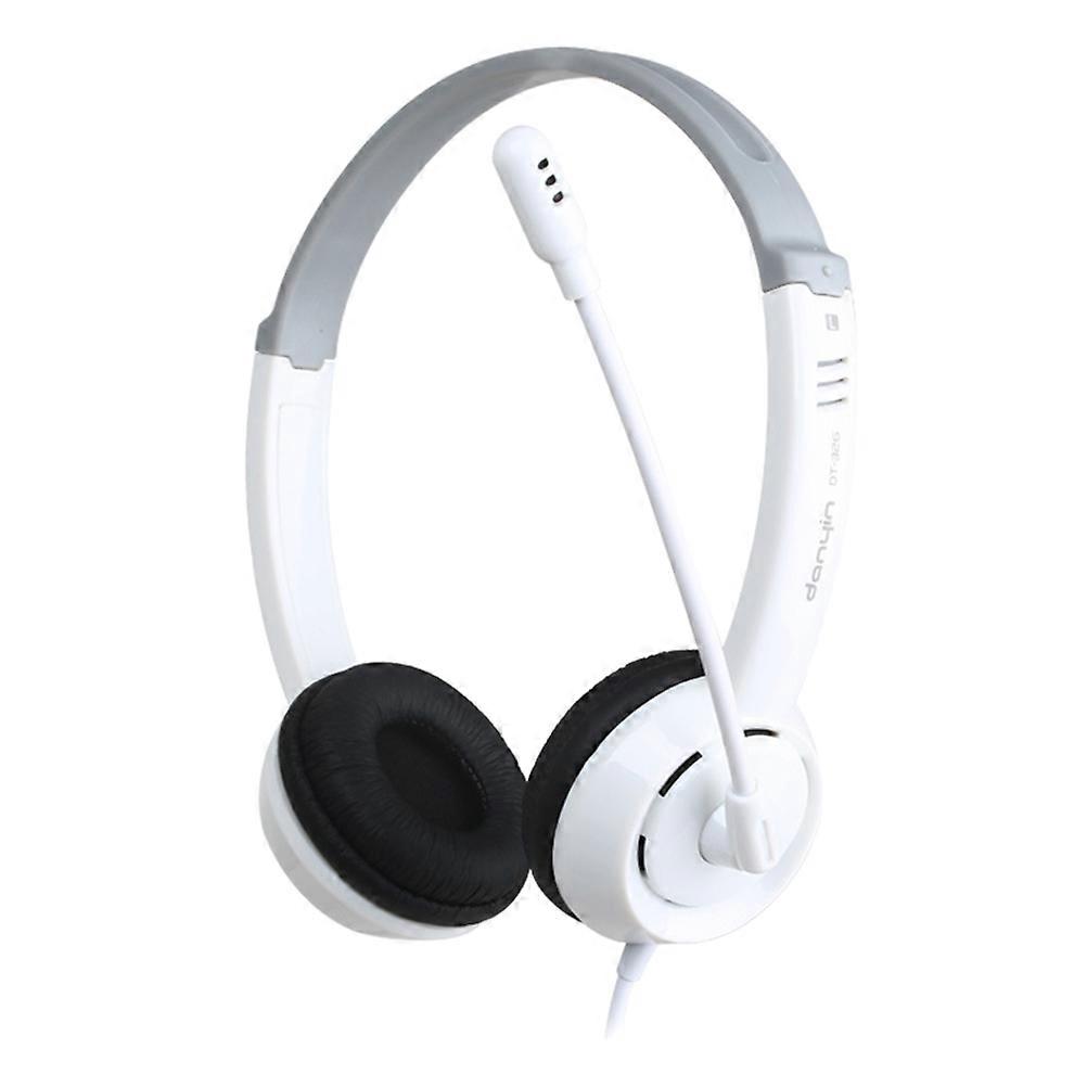 Headphones For Computer Wired Stereo Headset Noise Cancelling Vivid Adjustable Microphone 1Pack