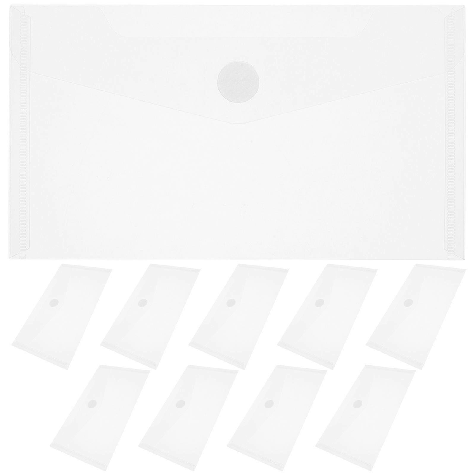 40pcs Transparent Cash Holder Bags, File Organizer for Checks, Bank Deposits, Wallets & Document Storage – Office Supplies for Business Use