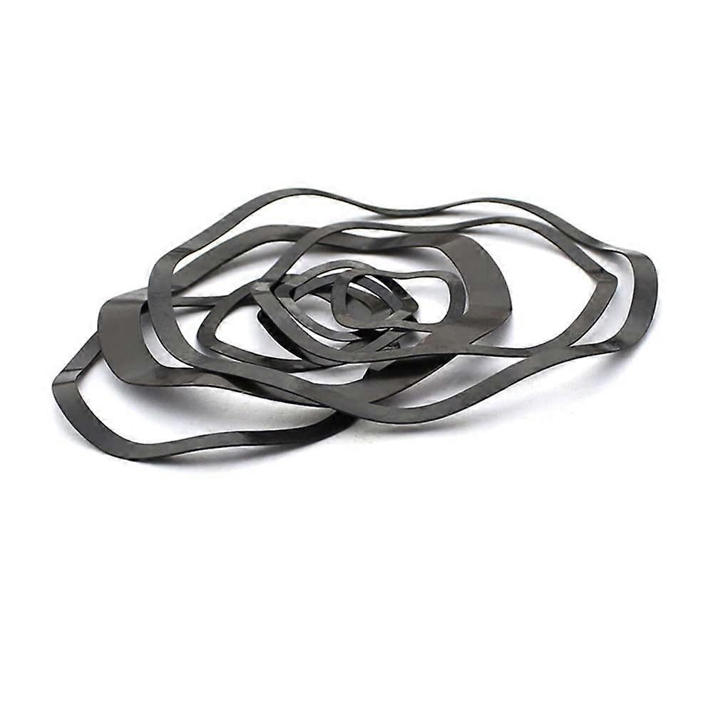 Wave Washer 65Mn Manganese Spring Washers M6 x 11 x 0.3, Elastic Washers for Shaft Sealing, 30 Pieces