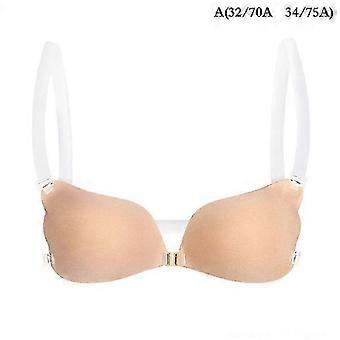 1pc Women Invisible Bra Push Up Silicone Bra With Transparent Straps Backless 0619