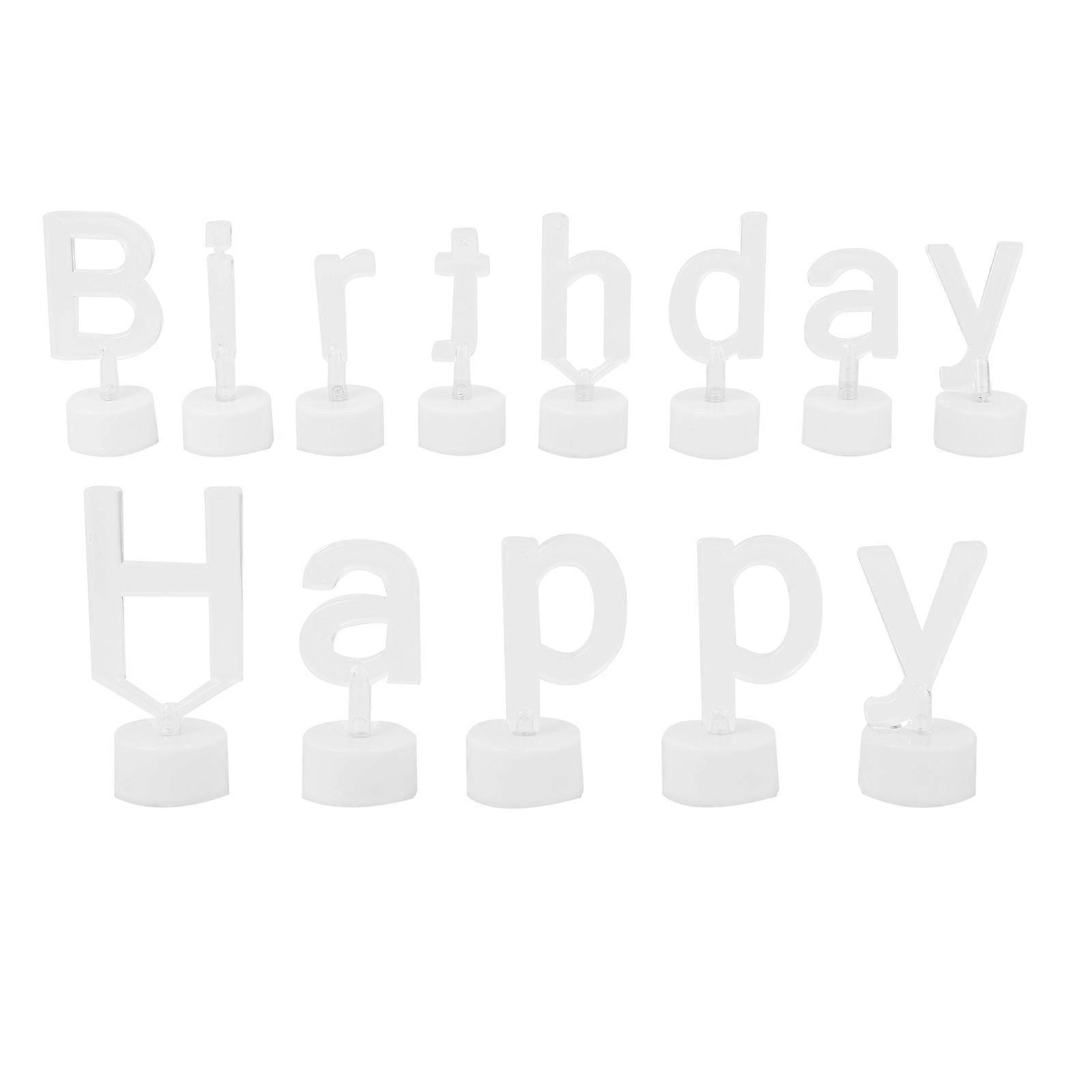 Decorative Lights Birthday Alphabet Light Electronic Component Plastic 1Set