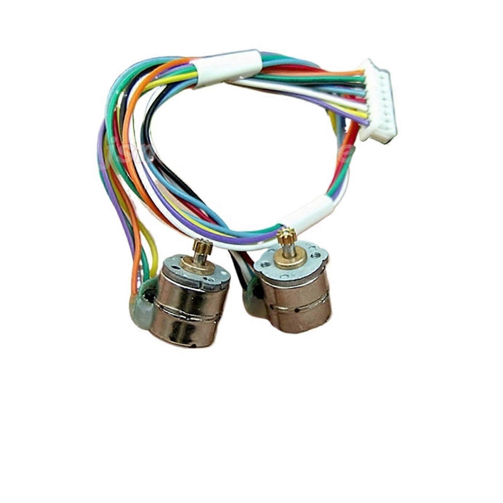 8mm 2-Phase 4-Wire Stepper Motor Starter Kit with 9 Teeth Copper Gear for Camera Speed Controllers - 1 Pair