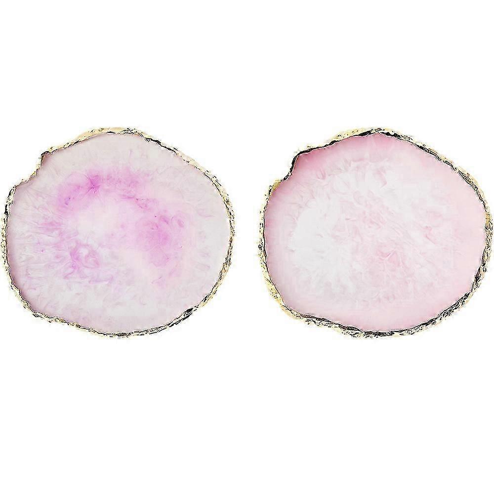 Mixing Palette For Beauty Enthusiasts, Portable Nail Art Palette With Aureate Edges, Resin Material, Easy Clean Surface, Compact Size For Salon Or