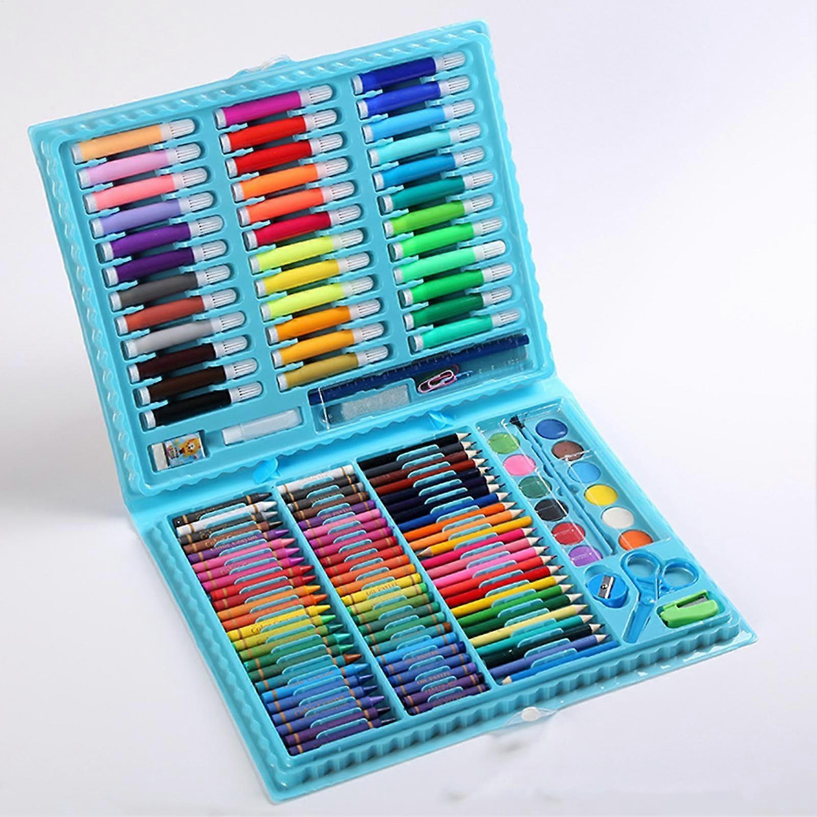 Colouring Pens, Brush Tip Markers, Duall Tip Markers, Quick-Drying Ink for Drawing and Colouring Books, Blue Box