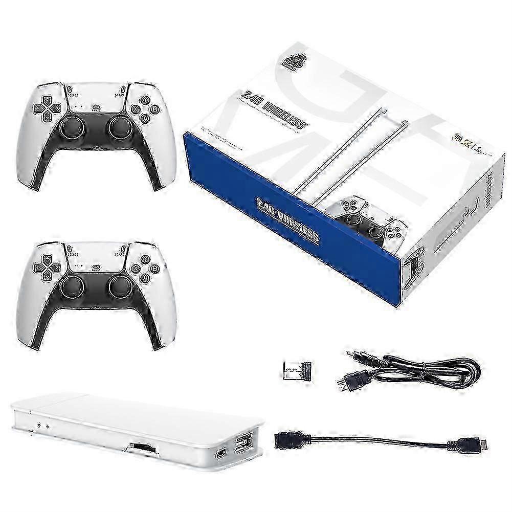 2025 Nouveau 40000+ 4K HDMI TV Video Game Stick Console de jeu rétro avec 2 contrôleurs sans fil pour les jeux d’arcade classiques