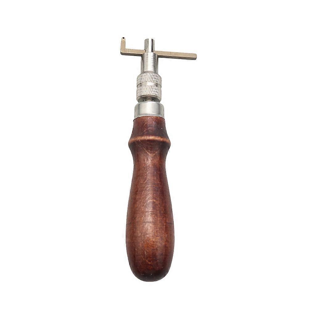 Craft Stitching Groover for Leatherworking with Wood and Steel Material Multi Color Portable Handy Tool 7.5in
