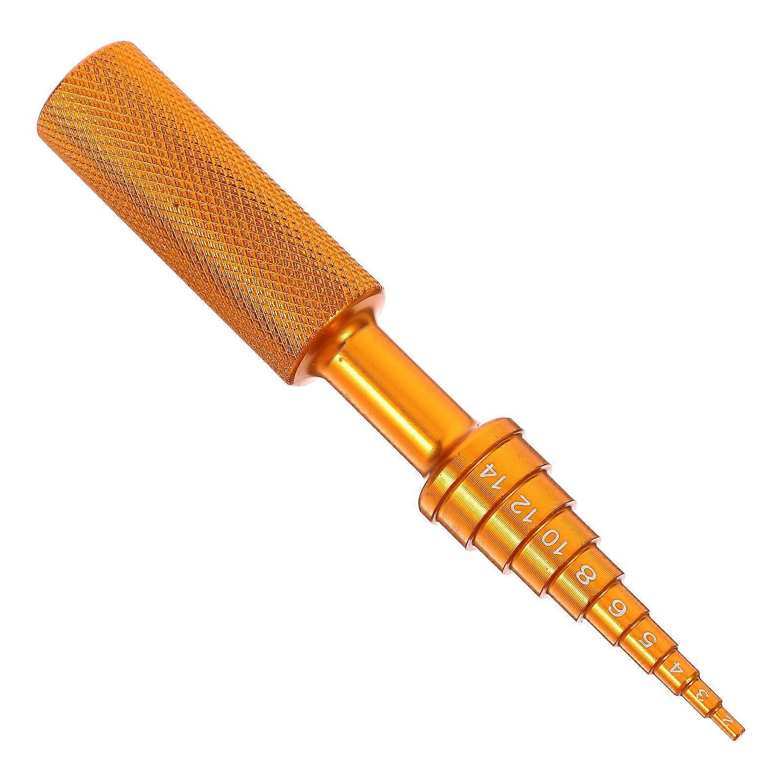 Bearing Disassembler Tool for RC Car Made of Aluminum Alloy Yellow Lightweight with Hollow Handle