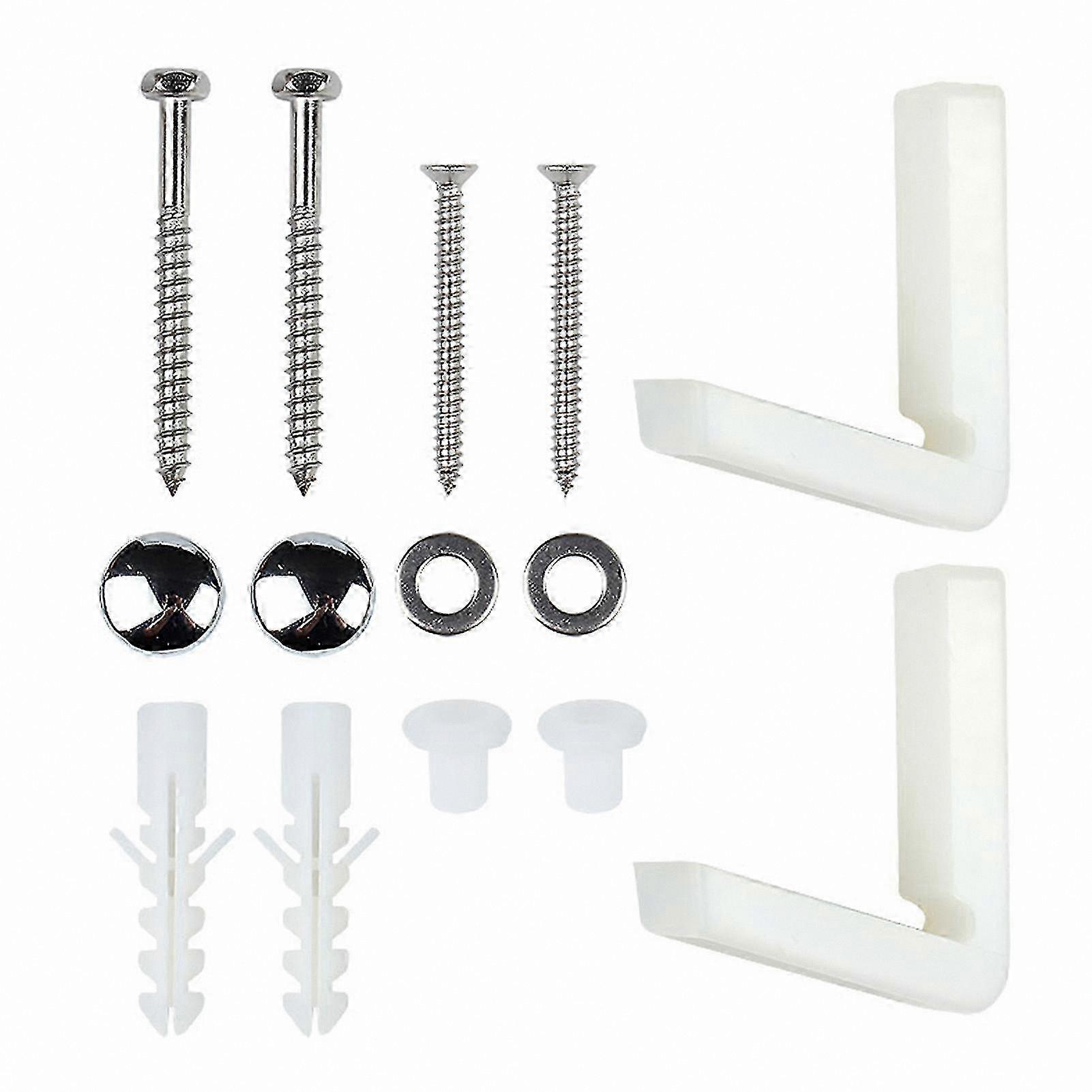 Bathroom Bidet Floor Mounting Kit for L-Shaped Toilet Pan Easy Installation Fixing Bolts Set