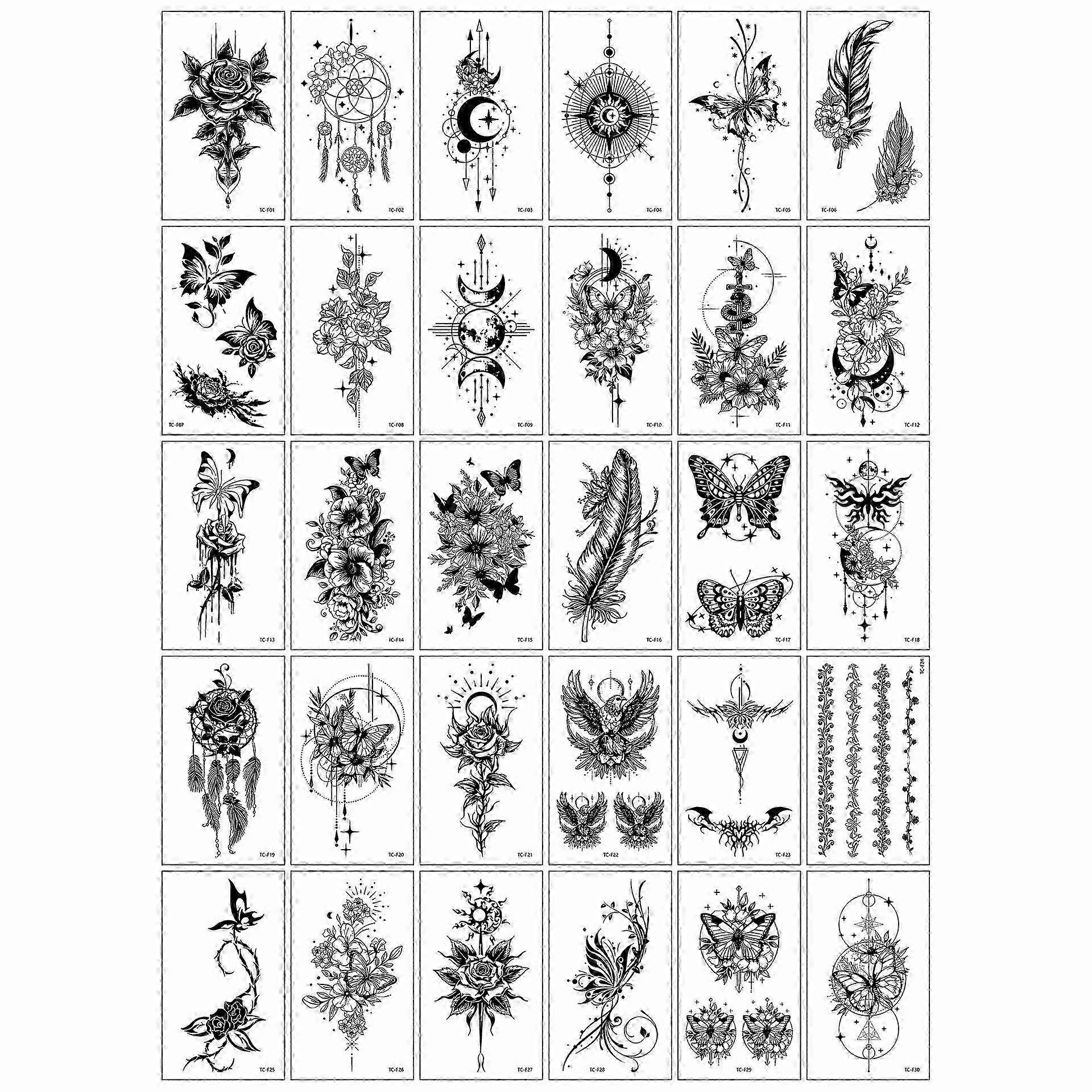 Chica Temporary Tattoos - 30 Unique Designs
