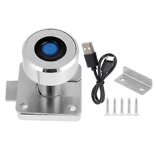 Anti-theft smart fingerprint security padlock keyless lock for office file cabinet box bookshelf