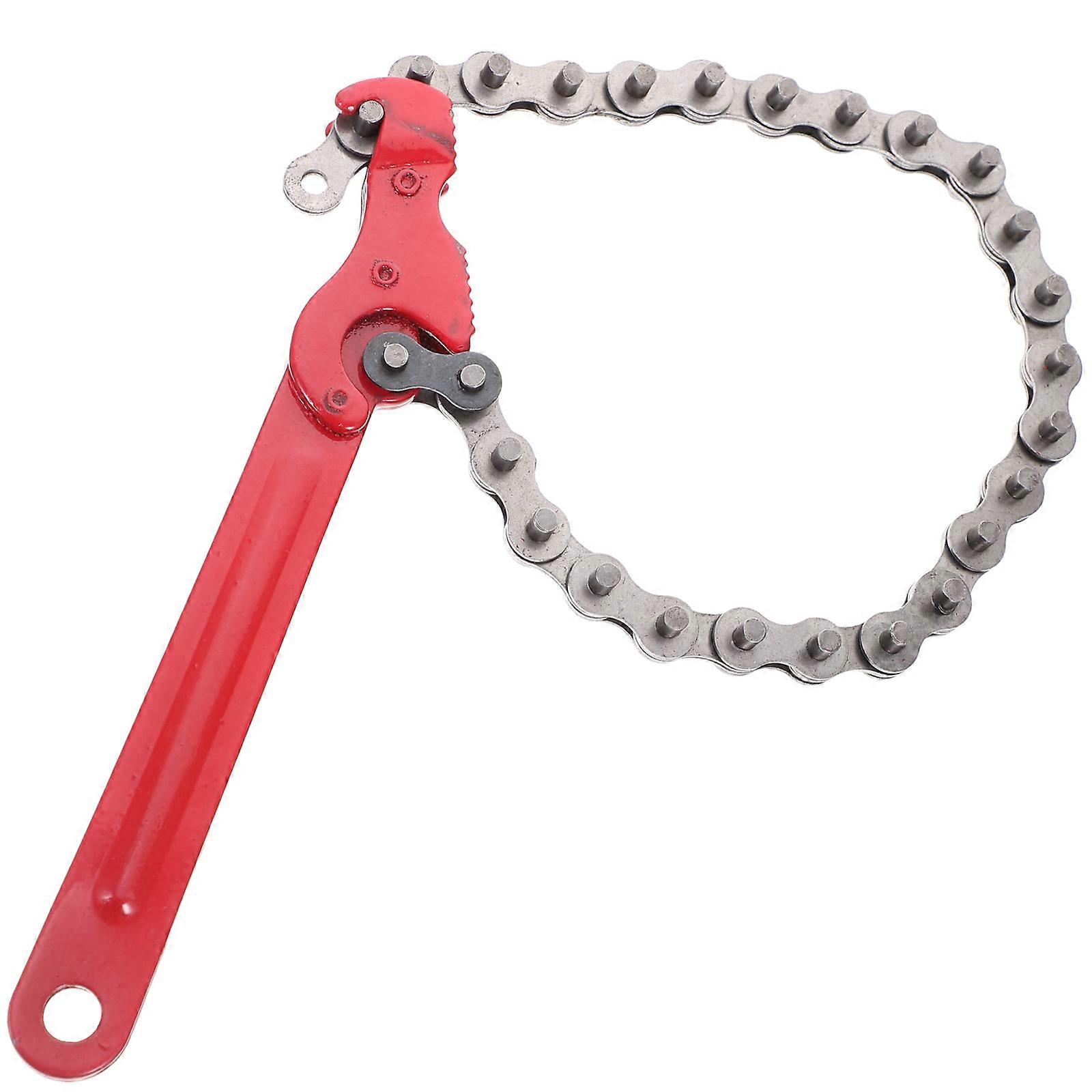 Chain Wrench Adjustable Wrench for Motorcycle Oil Filter Wrench Spanner