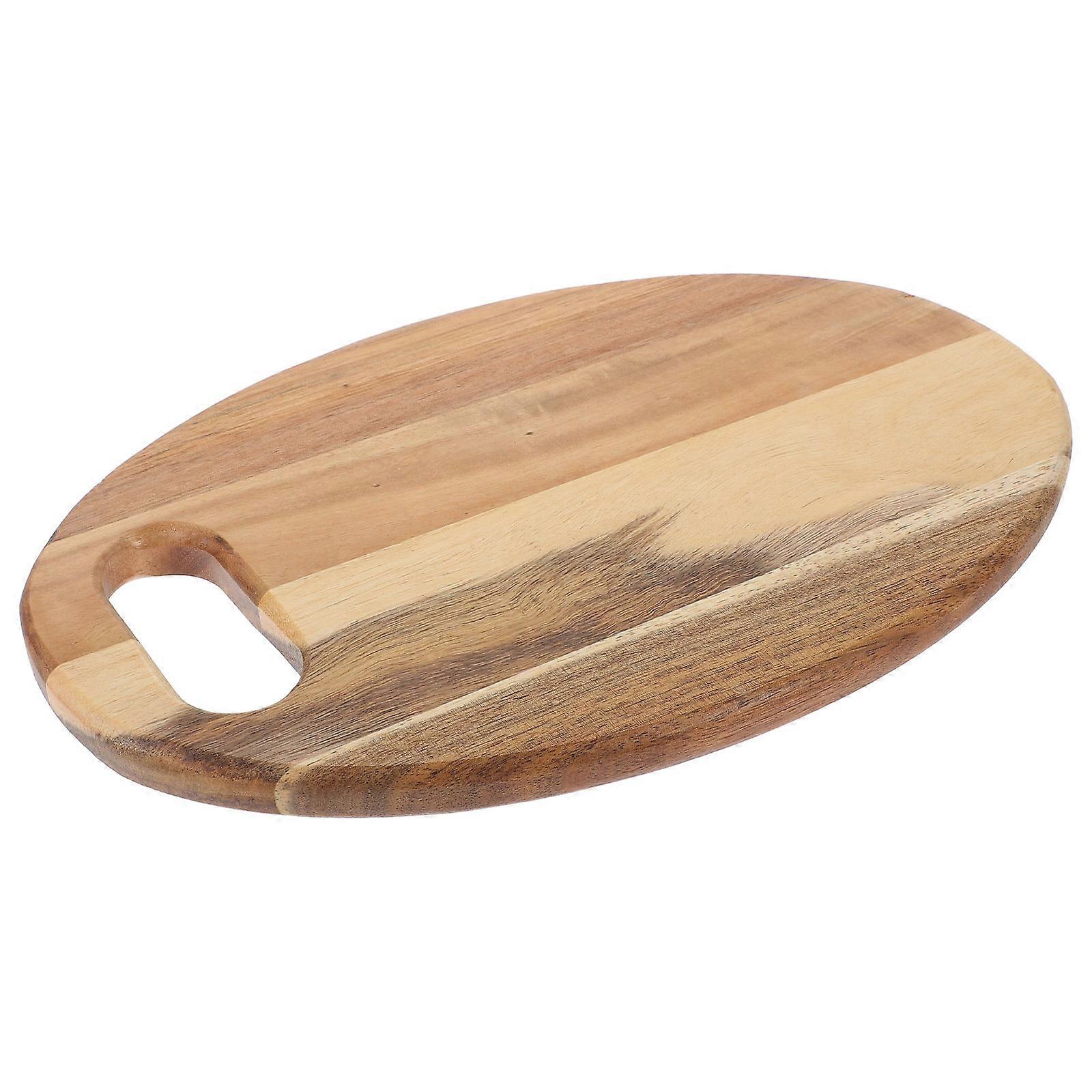 Khaki Wooden Cutting Board for Kitchen Use with Hanging Hole and Rustic Charm 7.5 x 5.2 inches