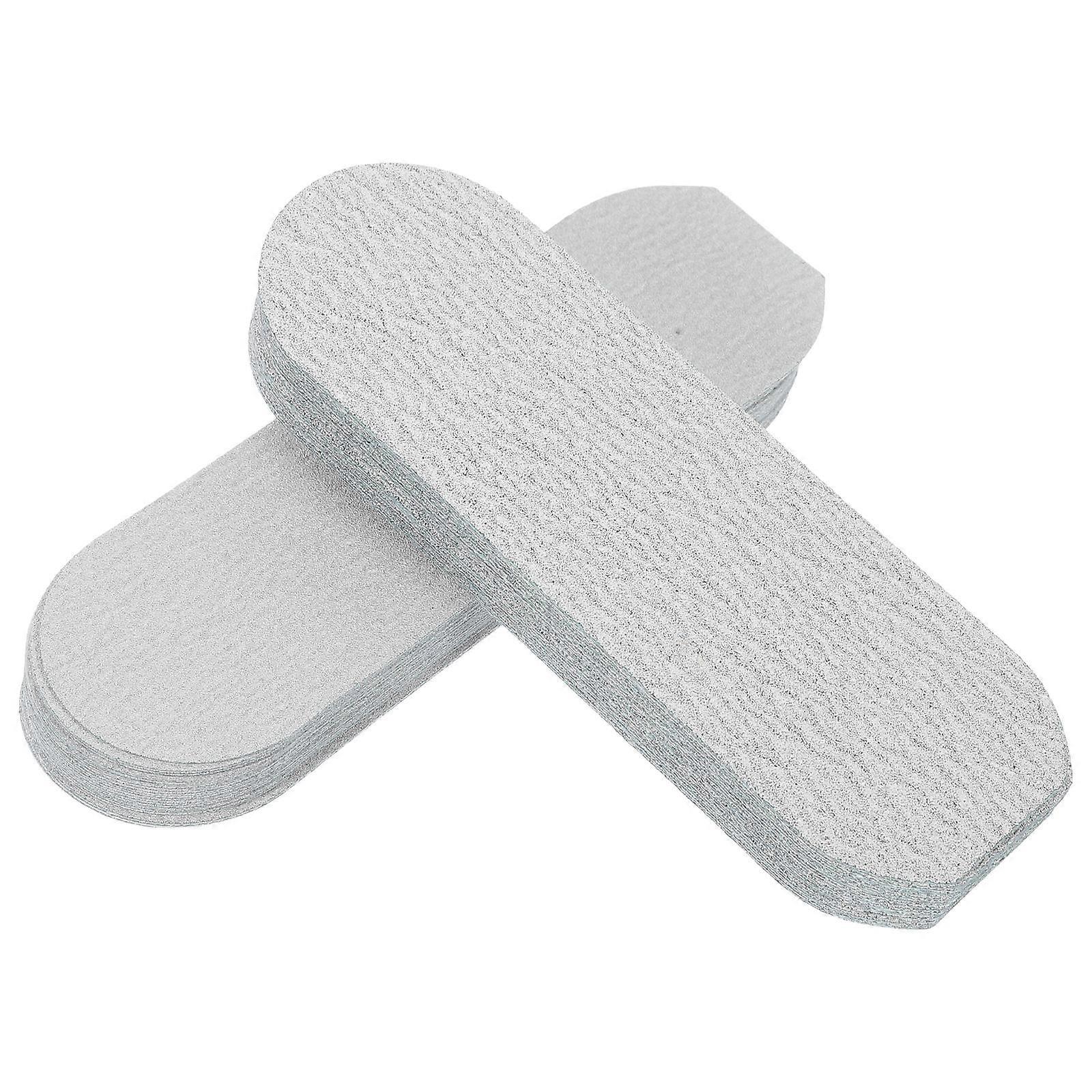 Grey Pedicure Foot File Refills with Abrasive Paper for Effective Dead Skin Removal 50pcs Portable Replacement Pads