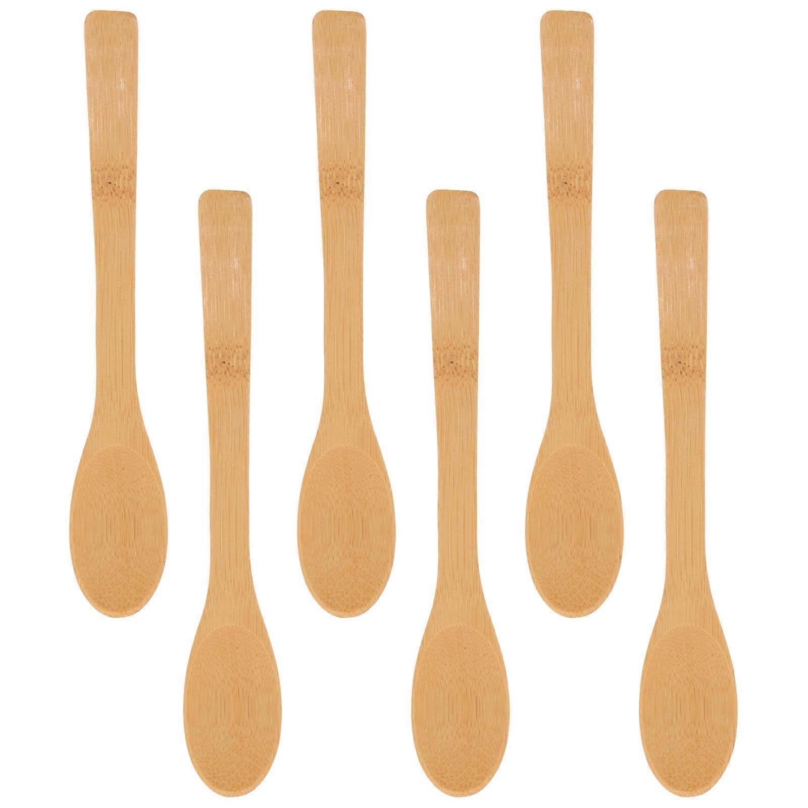 Brown Honey for Home Use Elegant Design Multipurpose Long Handle Mixing 6pcs
