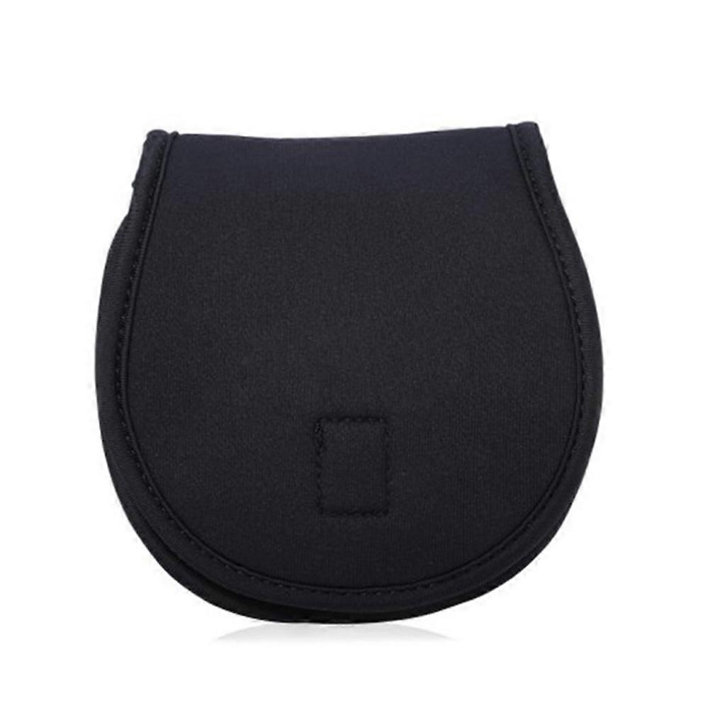 Fishing Wheel Storage Bag with Impact Resistant Padding for Fishing Tools Use Black Nylon Lightweight Compact