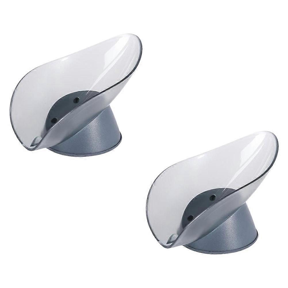 Creative Bathroom Soap Box Storage Rack for Home Blue Made of Quality ABS Material 2 Pcs