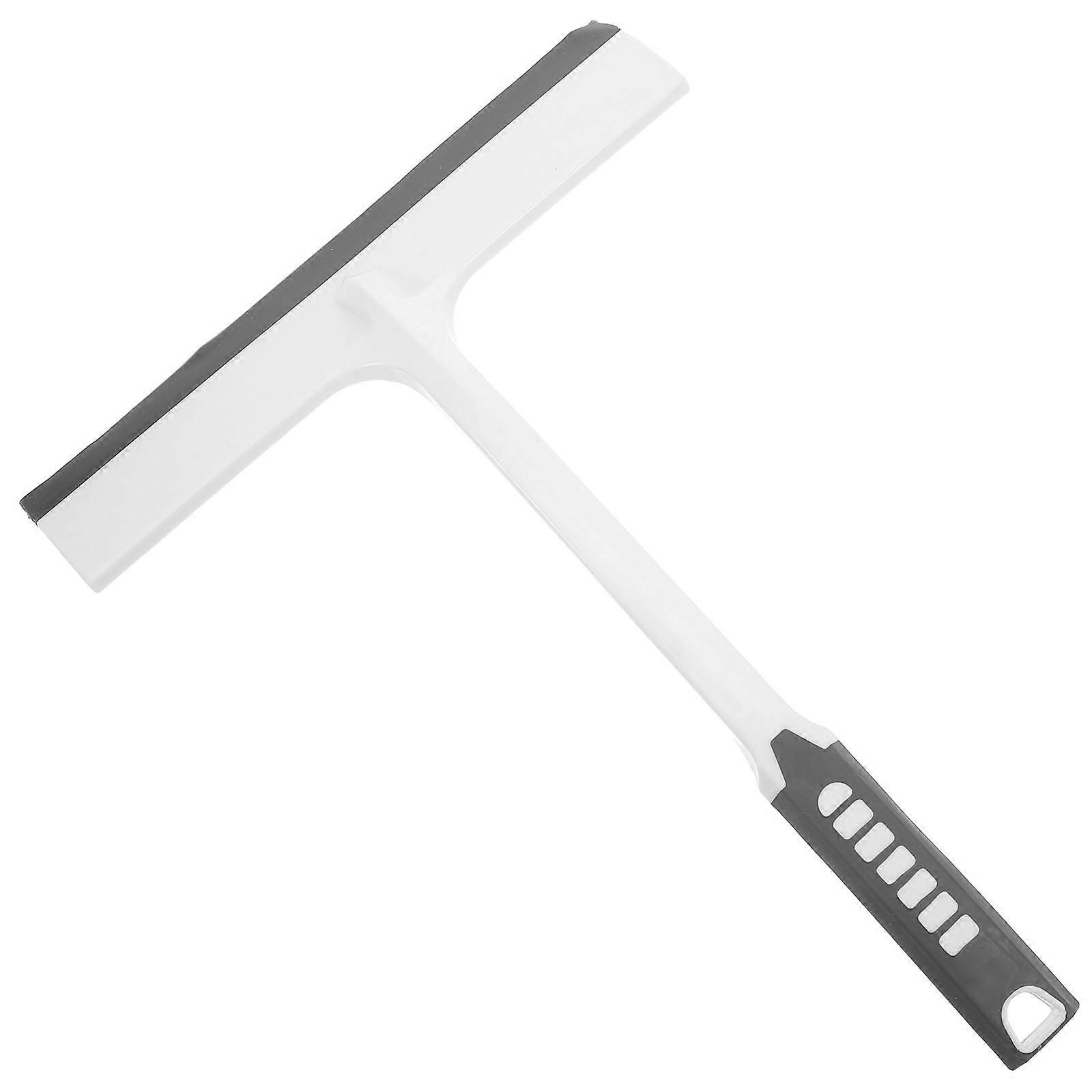 Glass Squeegee with Ergonomic Handle for Home Use Made of Plastic White and Dry Dual Use 1pc