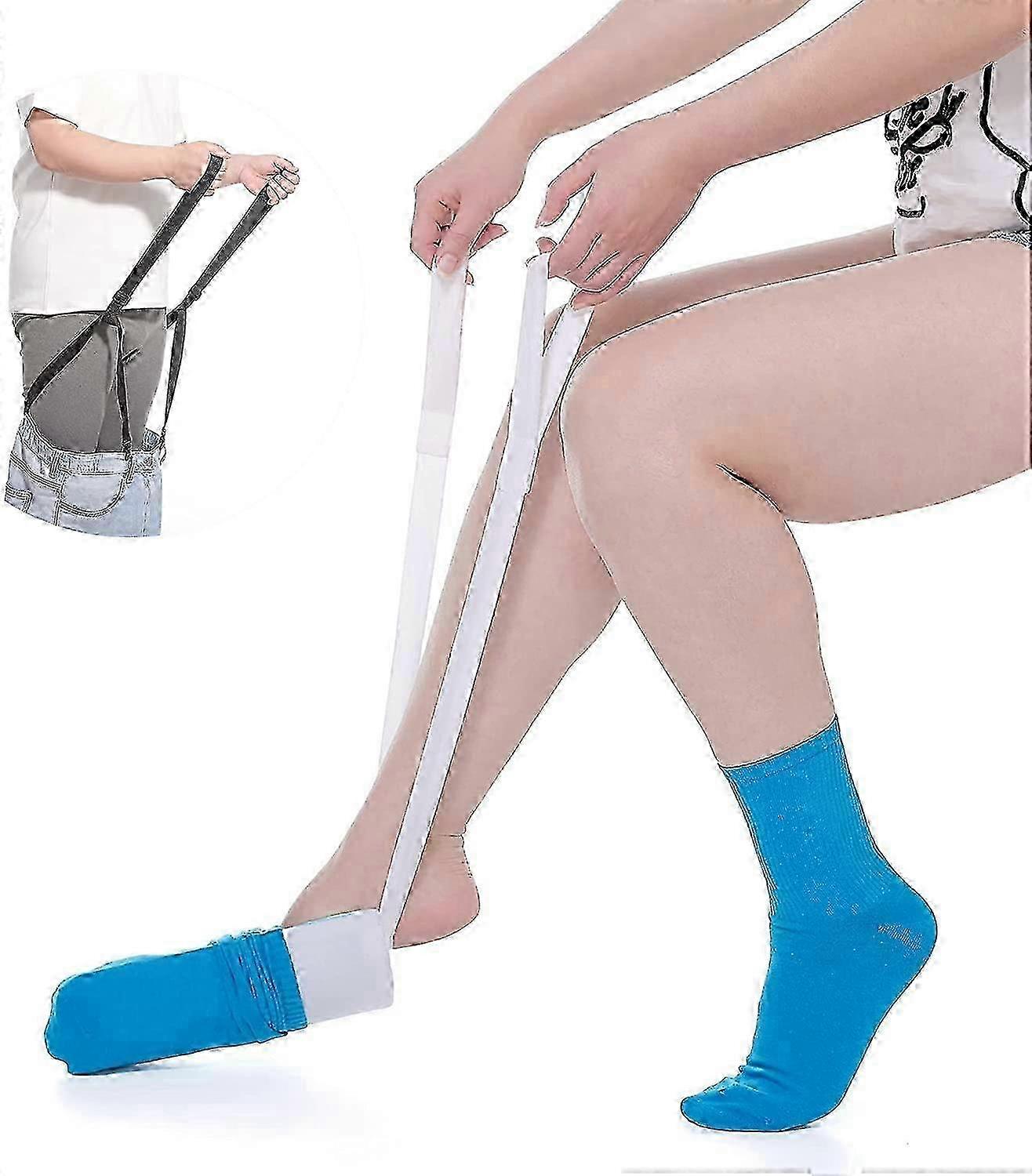 2025 Sock Aid Tool and Pants Assist for Elderly, Disabled,Pregnant, Diabetics - Pulling Assist Device - Socks Helper A