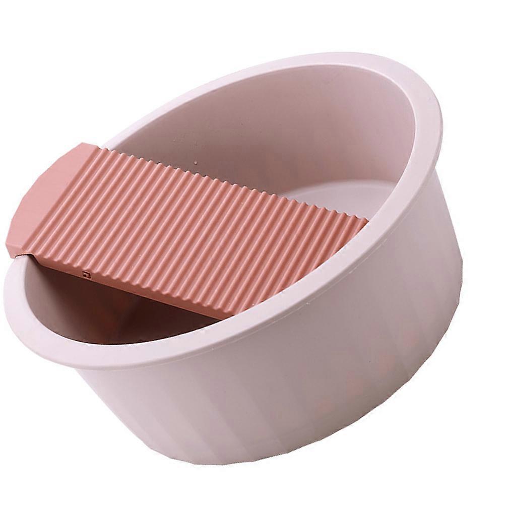 Thickened Washing Bowl 1 Set Rectangular Baby Care Basin Suitable For Infants Pink Portable Storage