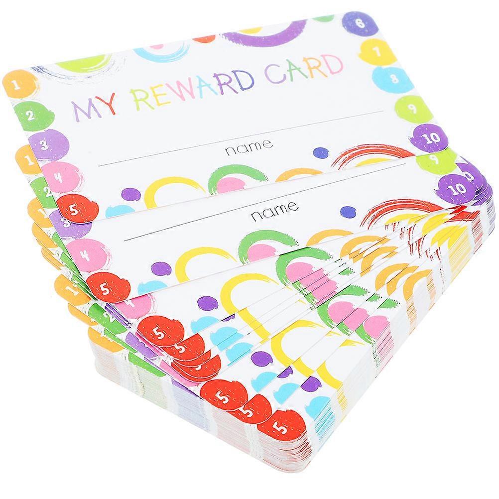 150 Sheets of Student Award Punch Cards Reward Cards Loyalty Cards for Classroom Use