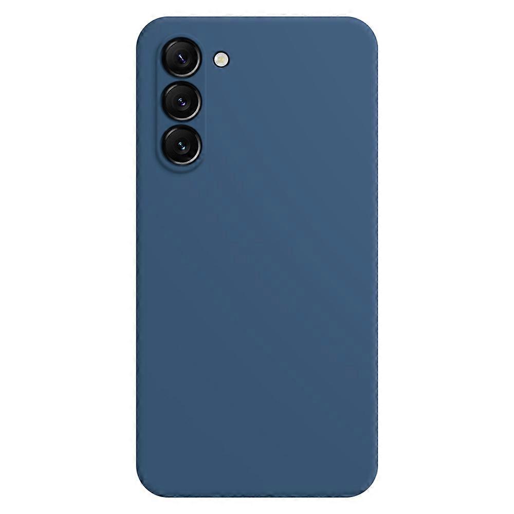 Rubberized Mobile Phone TPU Case for Samsung Galaxy S23, Microfiber Lining Design Straight Edge Prot