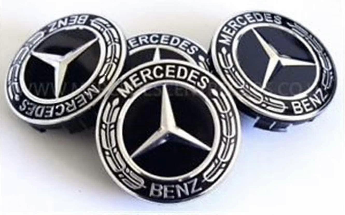 4 قطع مجموعة مرسيدس بنز عجلة مركز قبعات Hubcaps الولايات المتحدة الأمريكية البائع Zj