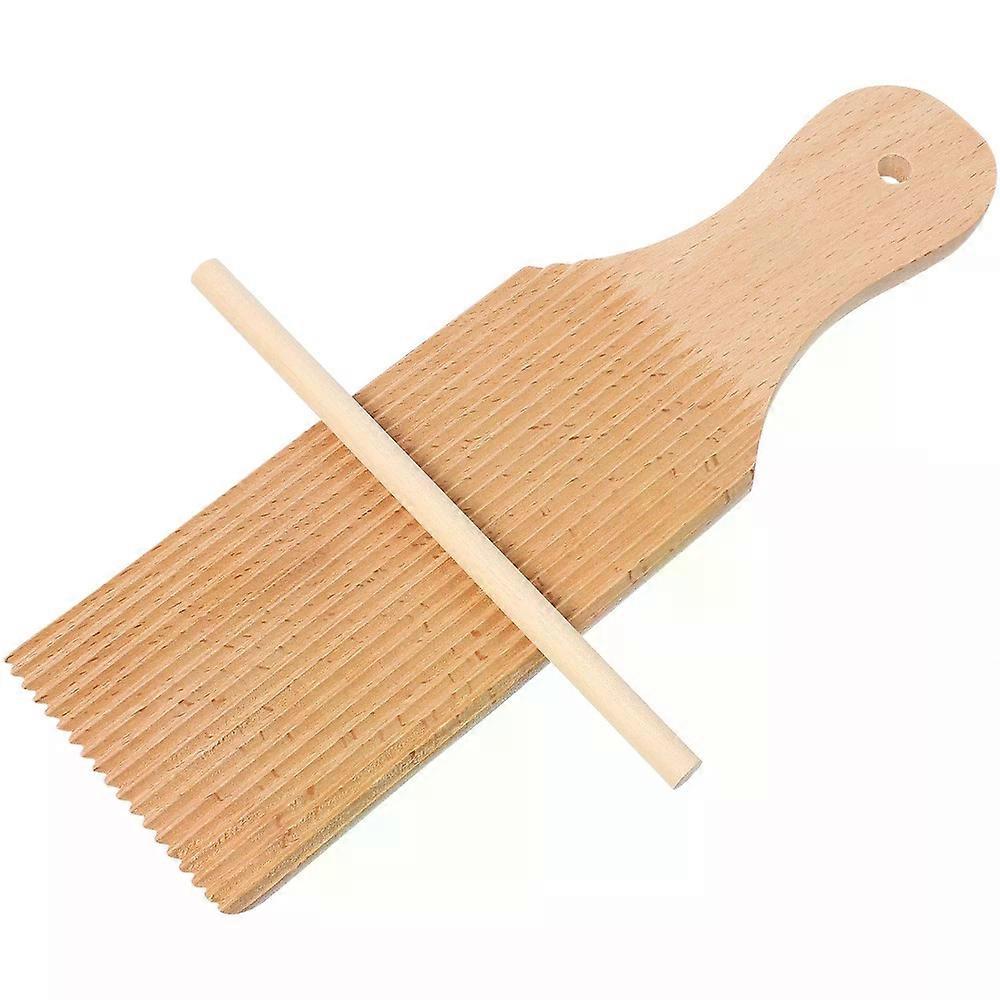 Gnocchi Roller Board Set, Wood Pasta Maker Rolling Tool for Homemade Gnocchi