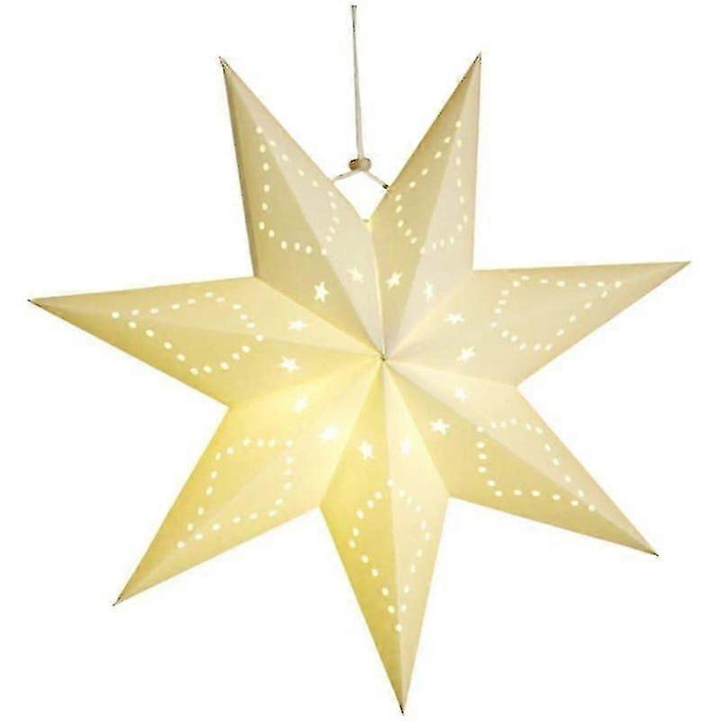 45cm 3D Paper Star Lamp with Lights for Christmas Window Decoration